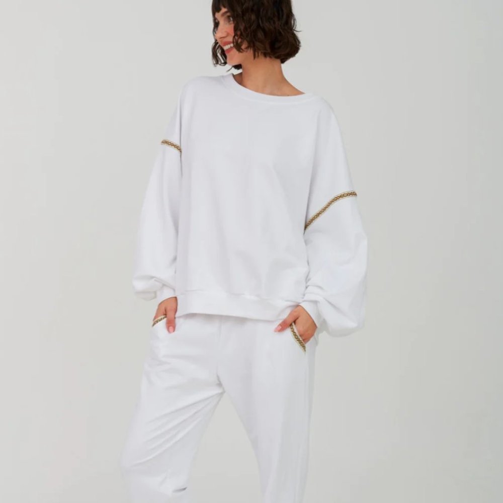 Pītusa Cropped Sleeve Pullover & Pants Set